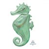 Helium Ballon Schitterend Zeepaard 70 CM, holographic, seahorse, hip