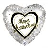 Helium Ballon Anniversary 45 CM, Helium Ballon ILY Letters 45 CM, love, love ballon, liefde, liefdesballon, ballon versturen, ballon cadeau, kadoballon, love you ballon, liefdesballon, valentijnsballon, ballon versturen , ballon per post, ballonpost liefde, liefdesballon