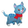 Helium Ballon Blauw Poes 70 CM