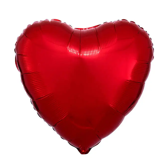 Helium Ballon Rood Hart 90 cm