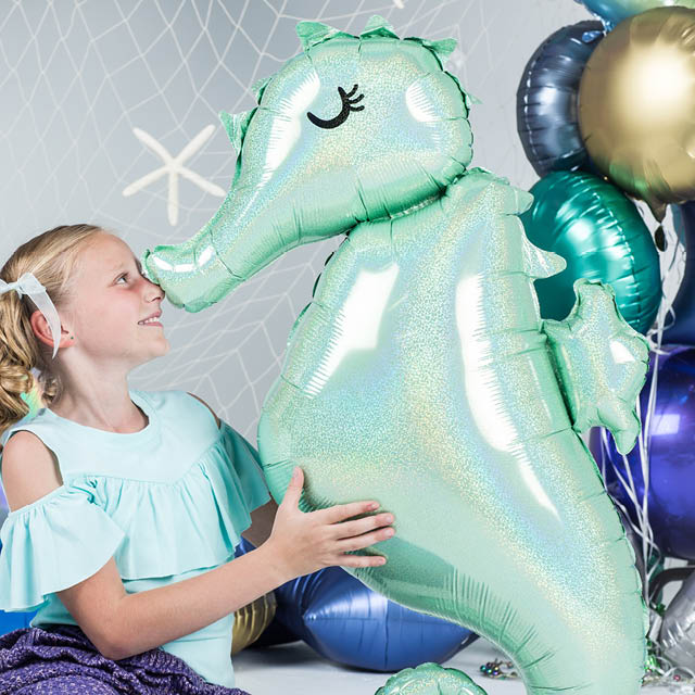 Helium Ballon Schitterend Zeepaard 70 CM