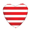 Helium Ballon Gestreept Hart 45 cm