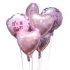 Helium Ballon Boeket Girl (7 ballonnen), boeket, tros, ballon versturen, ballon kado, Greetz ballon, geboorte ballon