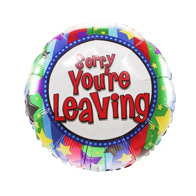 helium Ballon Sorry You're Leaving 45 cm