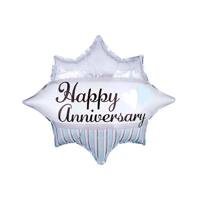 Helium Ballon happy Anniversary 45 cm