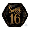 Helium Ballon Sweet 16 70 CM , ballon versturen. ballon per post, ballon kado, helium ballon, sweet 16, verjaardag ballon, greetz, fruitzaam, hallmark