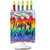Helium Ballon Glitter Taart 70 CM, ballon versturen, ballon per post, ballon kado, verjaardag ballon, helium ballon, goedkope ballon, greetz, hallmark