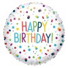 Helium Ballon Happy Birthday Confetti 45CM
