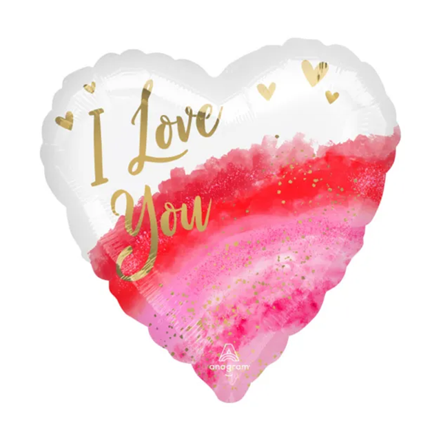 Helium Ballon Love Aquarel 45 cm