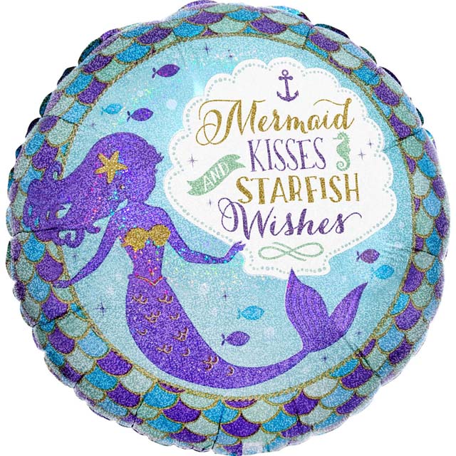 Helium Ballon Mermaid Wishes 45 CM