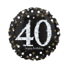 Helium Ballon 40 Sparkle Birthday 45 cm