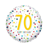 Helium Ballon 70 confetti birthday 45 cm