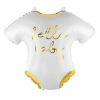 Helium Ballon Hello Baby romper wit 60 cm
