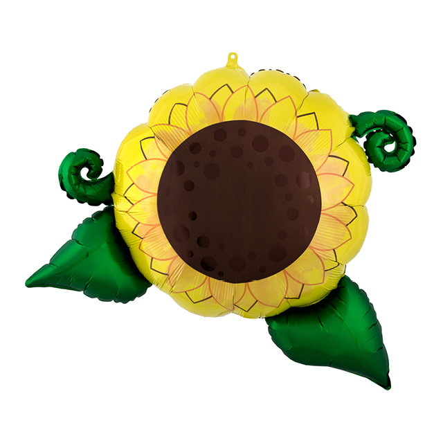 Helium Ballon Zonnebloem 70 CM , ballon versturen, ballon per post, bloem ballon, bloemetje versturen, opvrolijker, helium ballon, greetz, hallmark