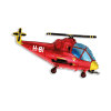 Helium Ballon Helicopter Rood 70cm