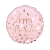 Happy Birthday Rose Gold 45 cm