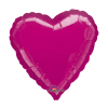Helium Ballon Hart Fuchsia 45 cm