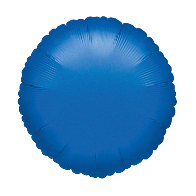 Helium Ballon Rond Blauw 45 cm