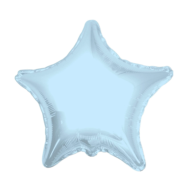 Helium Ballon Ster Licht Blauw 45cm