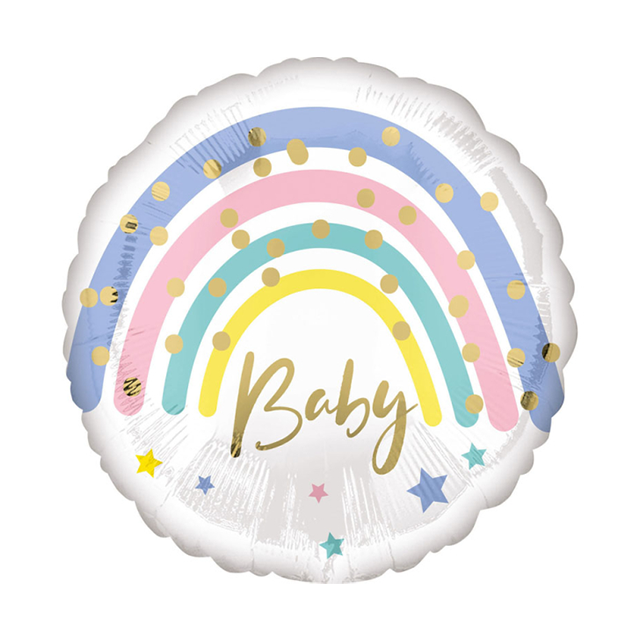Helium Ballon Pastel Rainbow Baby 45 CM