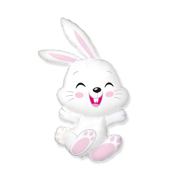 Helium Ballon Vrolijk Konijn 100 cm