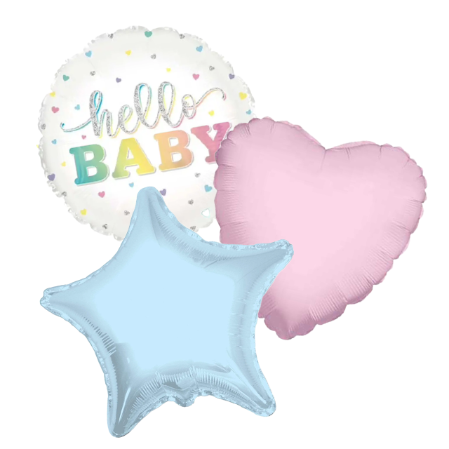 Stel je eigen Geboorte Ballon Boeket samen