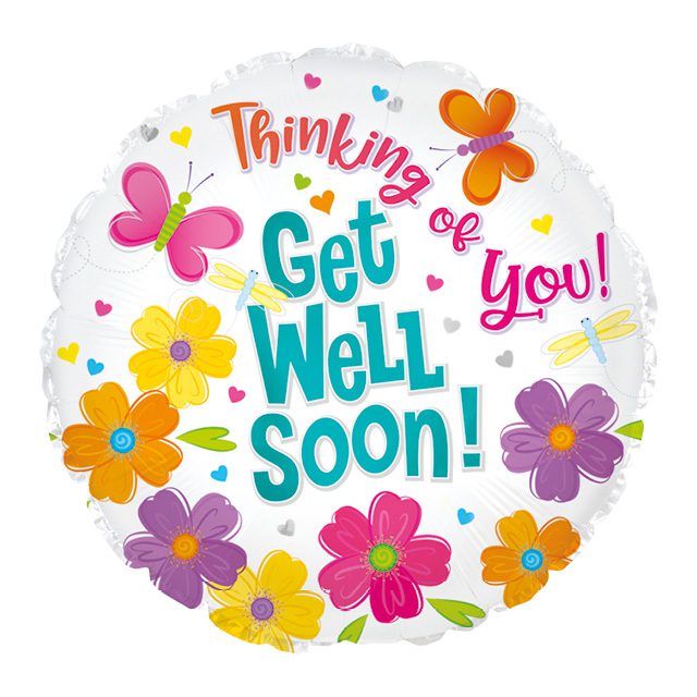 Helium Ballon Thinking of you get well soon 45CM