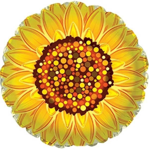 Helium Ballon Sunflower 45CM