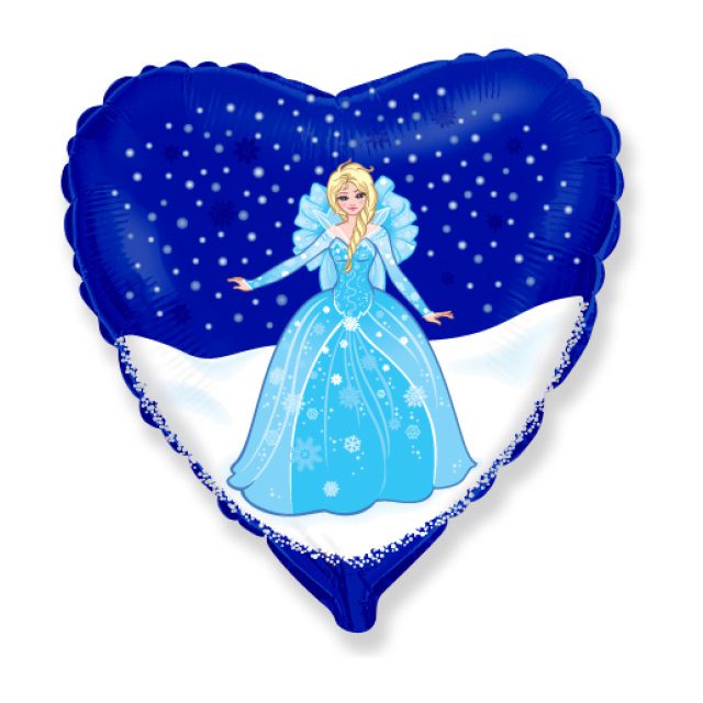 Helium Ballon Winter Princess 45CM