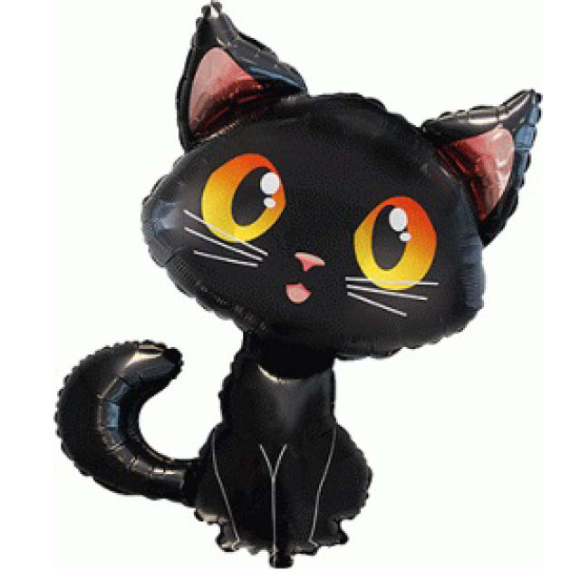 Helium Ballon Black Cat 70CM