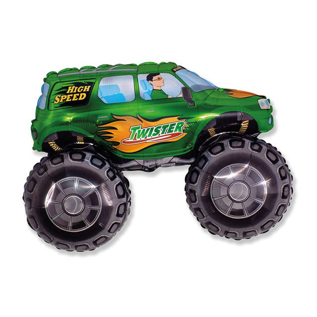 Helium Ballon Big Wheel Green 70 CM