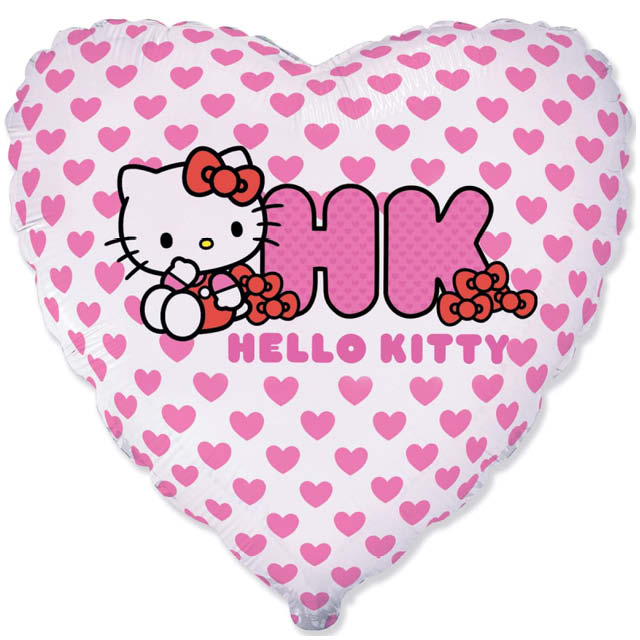 Helium Ballon Hello Kitty Hearts 45 CM