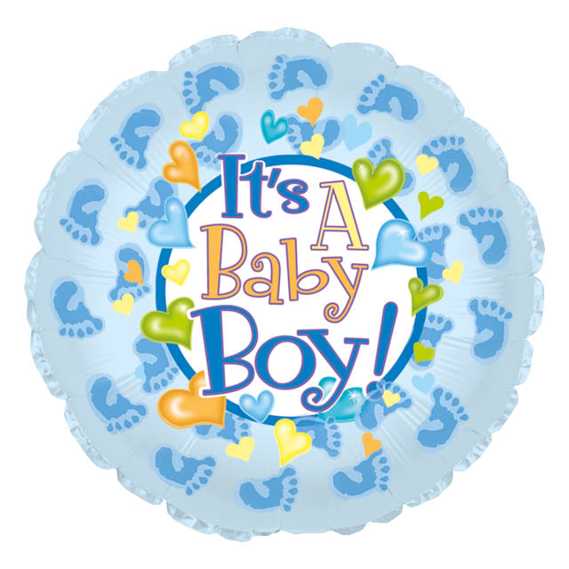 Helium Ballon Boy Footies 45CM