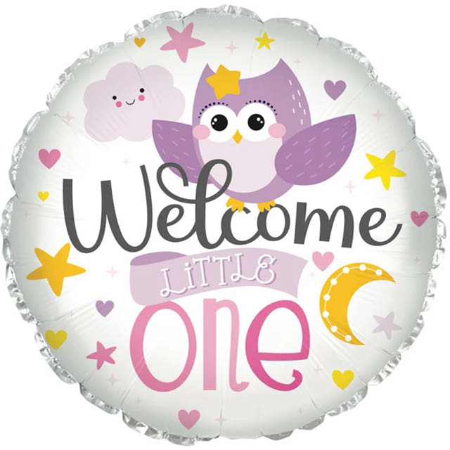 Helium Ballon Welcome Little Girl 45CM