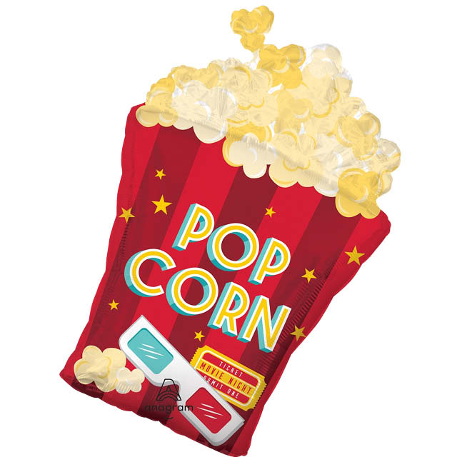 Helium Ballon Movie Night Popcorn 70 CM
