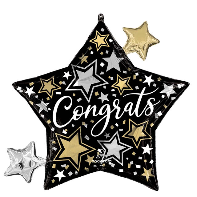 Helium Ballon Congrats Star 70 CM