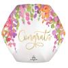 Helium Ballon Congrats Romantic Floral 70 CM