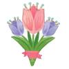 Helium Ballon Spring Cheer Tulips 70 CM