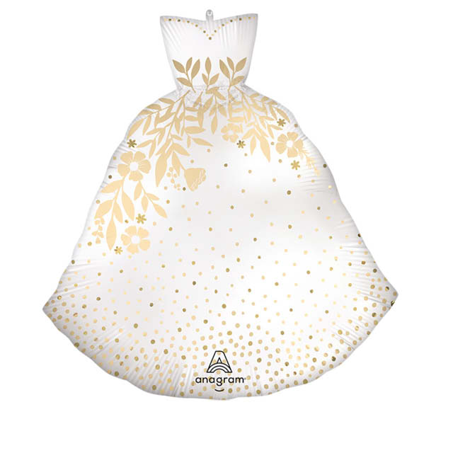 Helium Ballon Wedding Dress let's Toast 70 CM