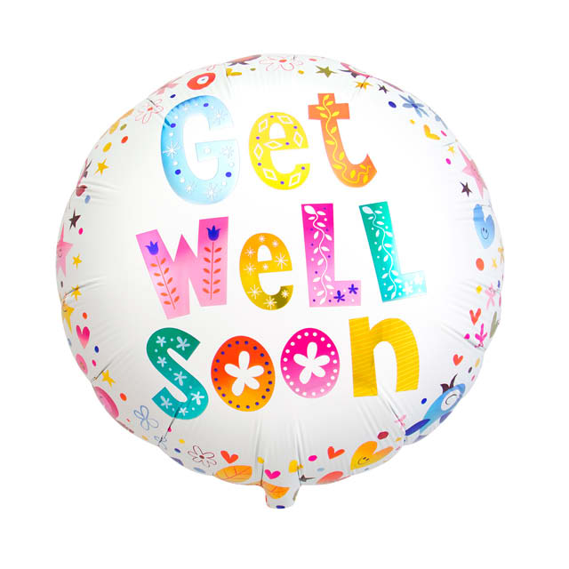 Helium Ballon Get well soon 45 CM