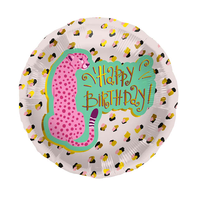 Helium Ballon Birtyhday Panter 45 CM