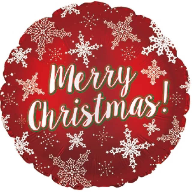 Helium Ballon Christmas Snowflakes 45CM