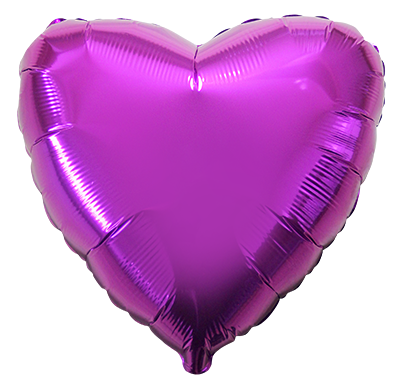 Helium Ballon Hart Purple 45 CM