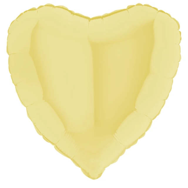 Helium Ballon Hart Mat Geel 45 CM